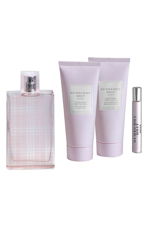 burberry brit sheer gift set sale